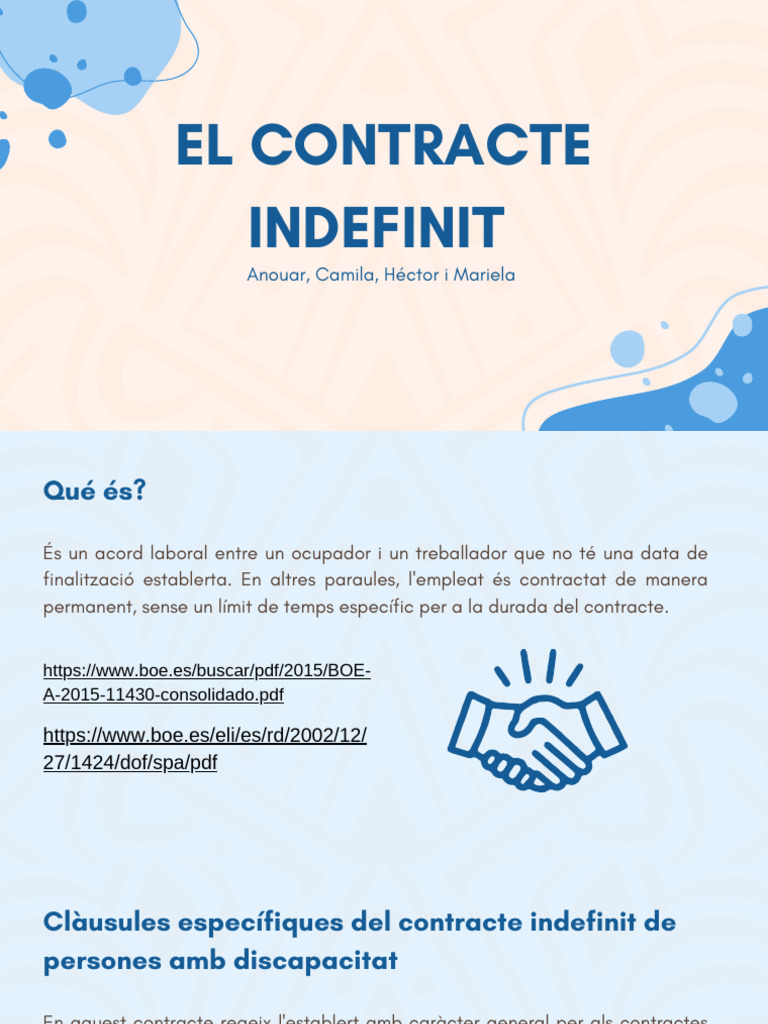 Contracte Indefinit | PDF