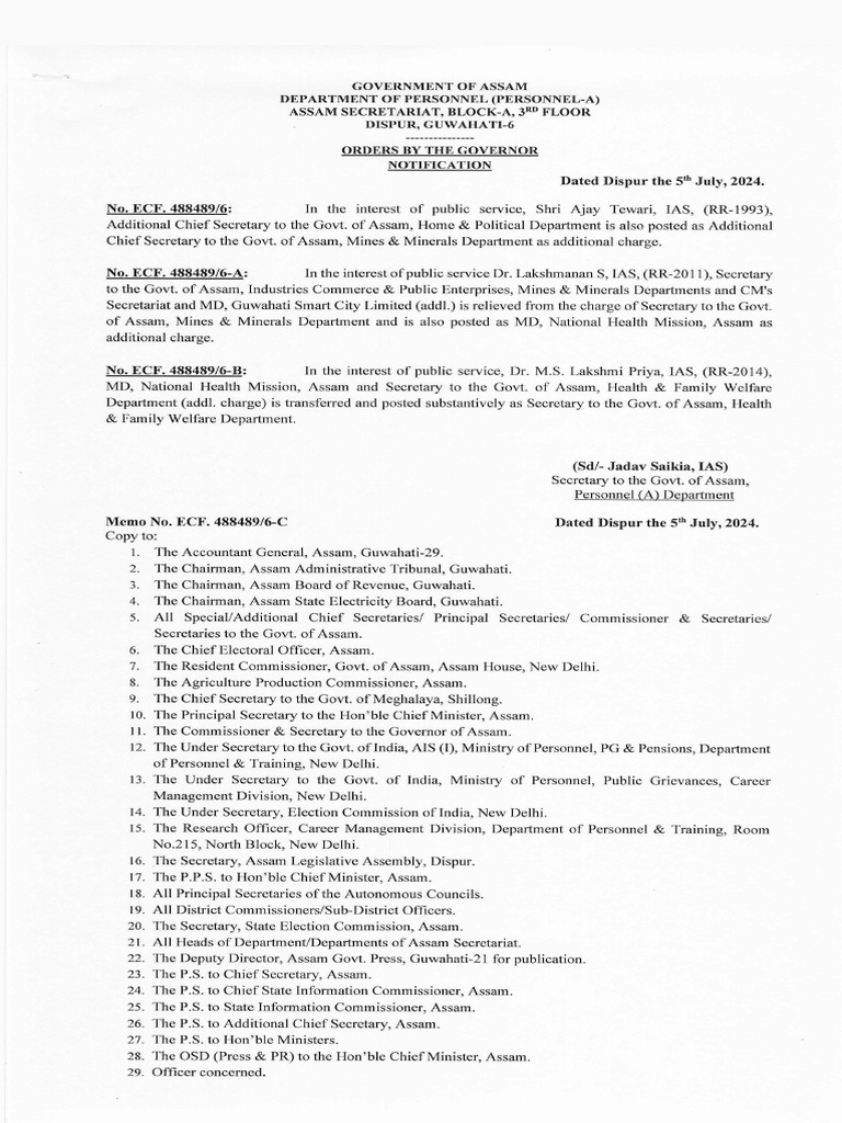 Ias Notification | PDF