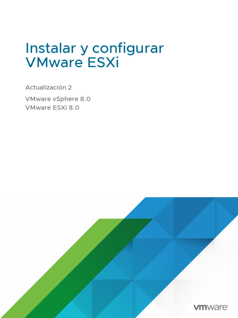 Vsphere Esxi 802 Installation Setup Guide | PDF | V Mware | Arranque