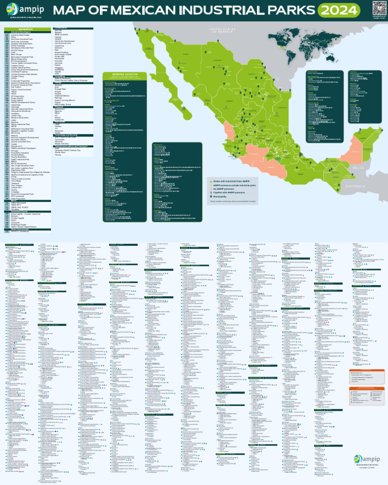 Mapa de Parques Industriales en México | PDF