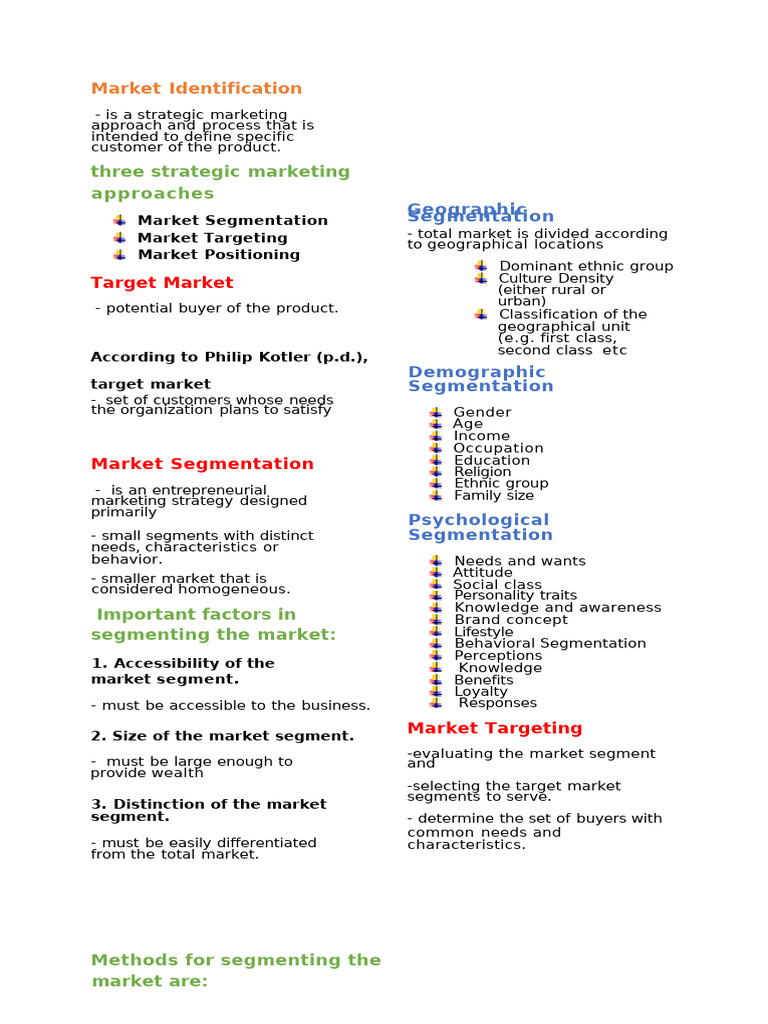 entrep4 | PDF | Market Segmentation | Marketing