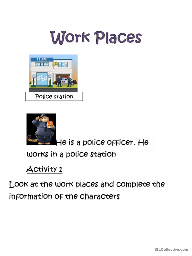 Work Places and Professions | PDF | Language Arts & Discipline