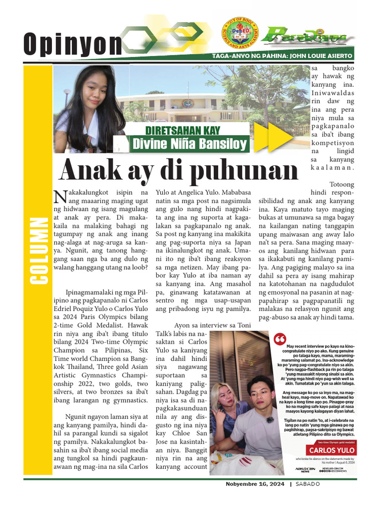 Column Writing Sample | PDF
