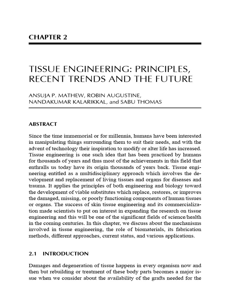 Principles of Tissue Engineering | PDF | Tissue Engineering | Biomaterial