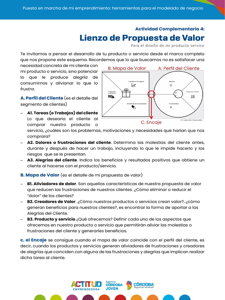 Actividad 4. Lienzo Propuesta de Valor | PDF | Finanzas y dinero