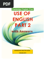 First Use of English Part 1 With Answers | PDF