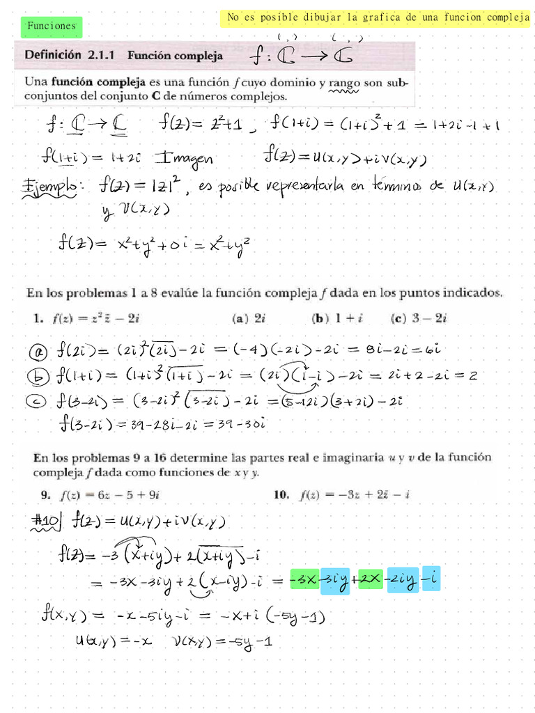 05 Febrero 2024 Funciones Complejas - Annotated | PDF | Ciencia y ...