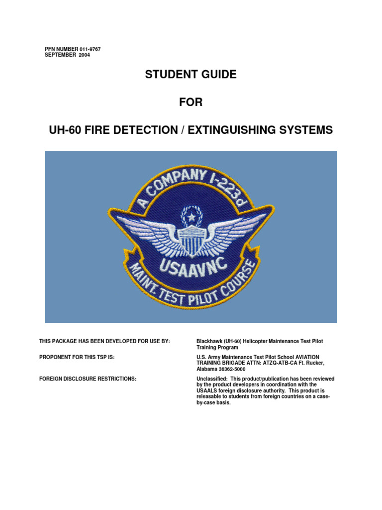 UH-60 Fire Detection System Guide | PDF | Detector (Radio) | Sensor