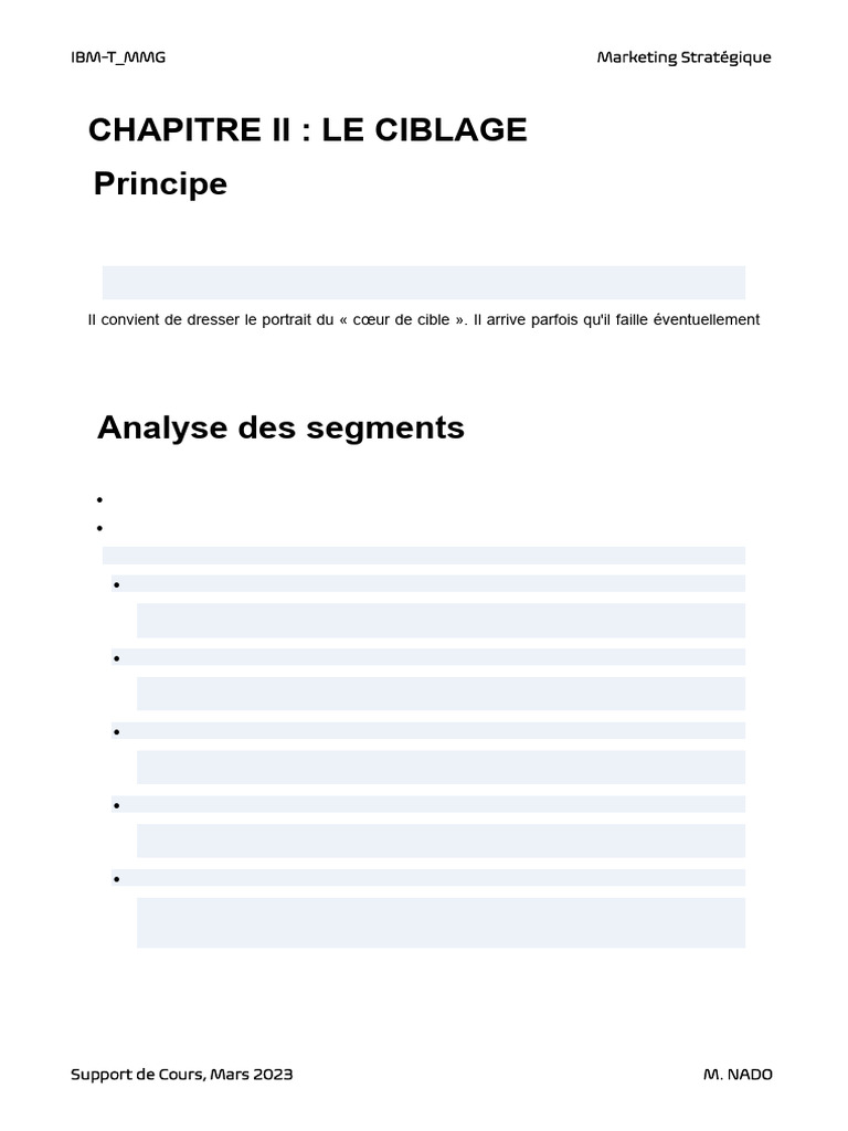 Stratégies de Ciblage en Marketing | PDF | Marque | Commercialisation