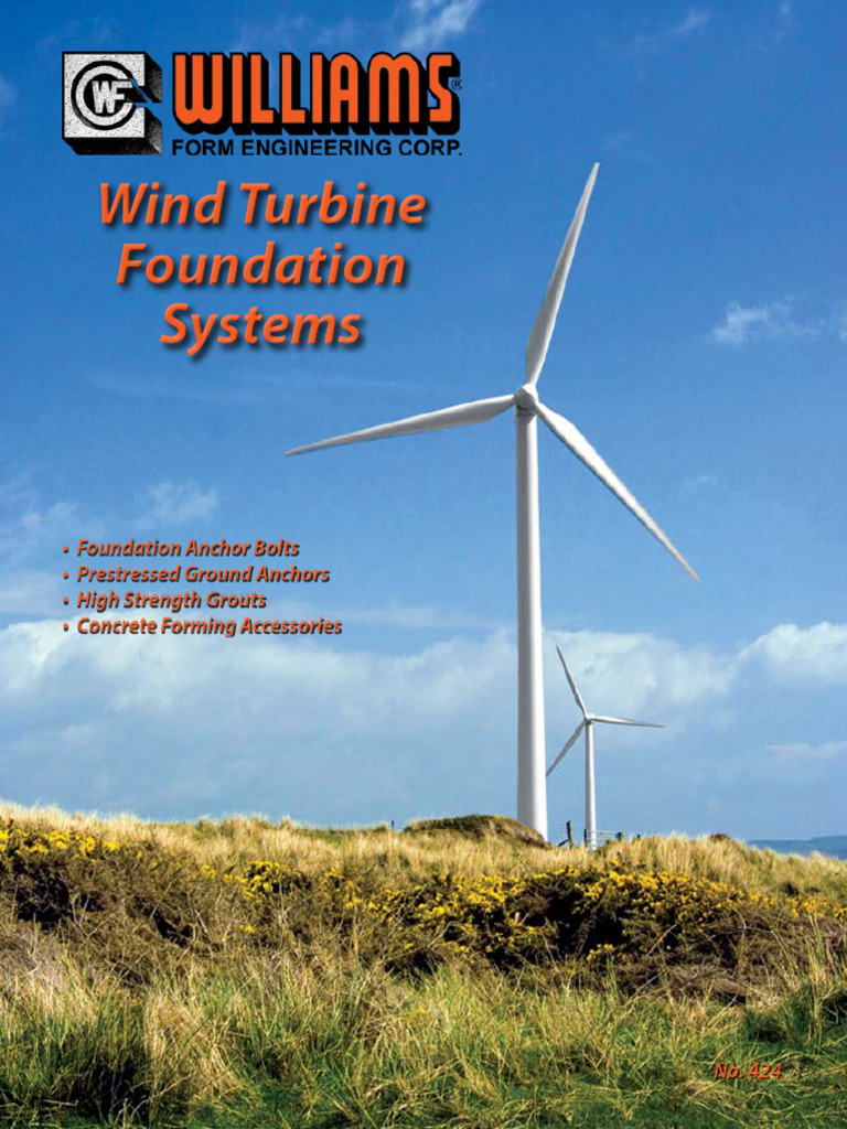 Wind Turbine Foundation Systems | PDF | Screw | Concrete