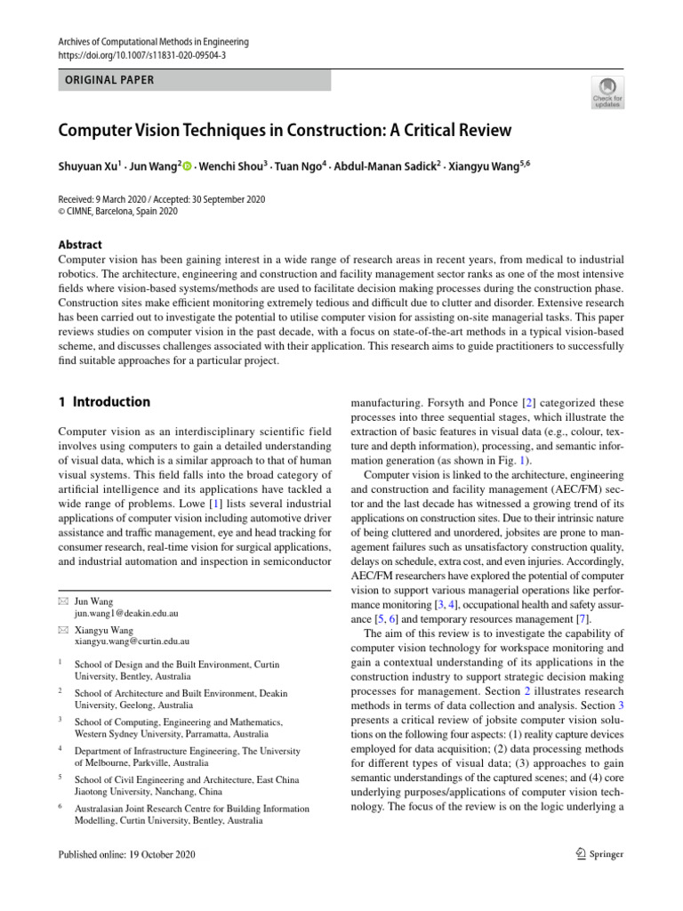 10.1007@s11831 020 09504 3 | PDF | Image Segmentation | Computer Vision