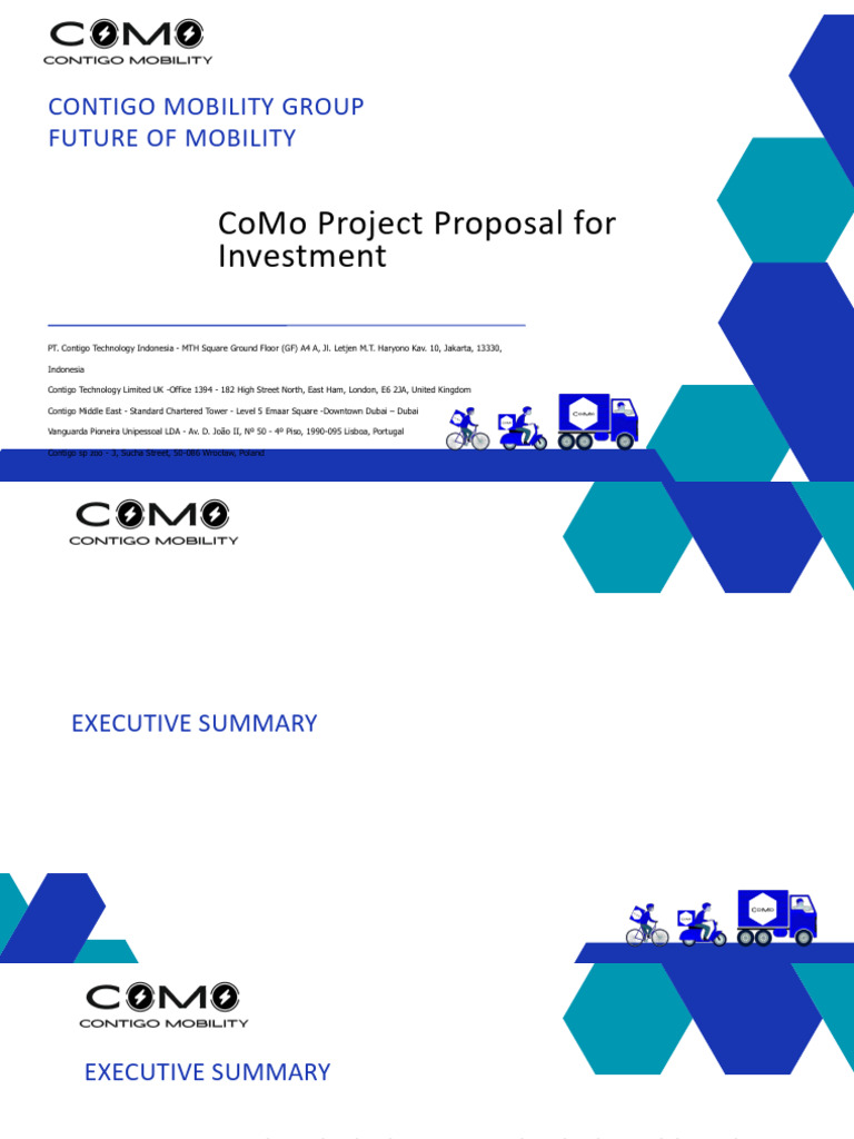 CoMo EV Mobility Investment Proposal | PDF | Supply Chain | Electric ...