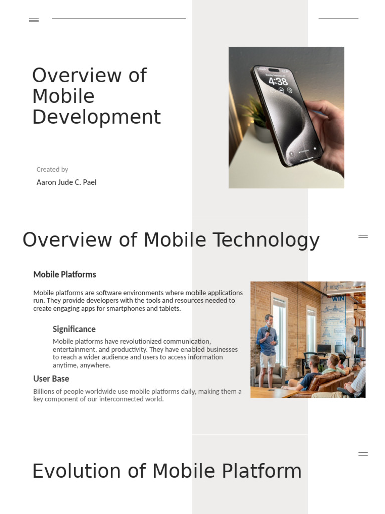 Mobile Platforms: Evolution and Impact | PDF | Mobile App | Mobile Phones