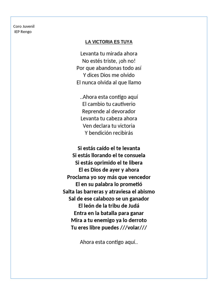 6 La Victoria Es Tuya | PDF