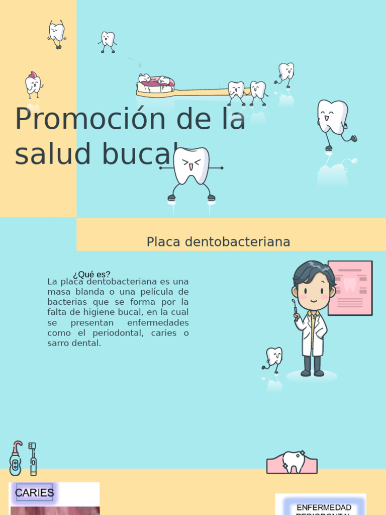 Promoción de La Salud Dental | PDF | Diente | Higiene oral