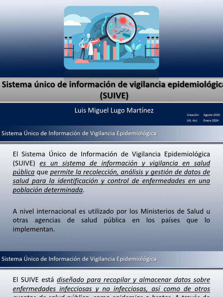Sistema SUIVE: Vigilancia Epidemiológica Efectiva | PDF | Epidemiología ...