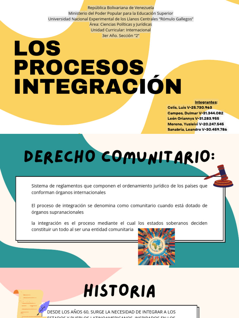 Los Procesos de Integracion | PDF | Venezuela | America latina