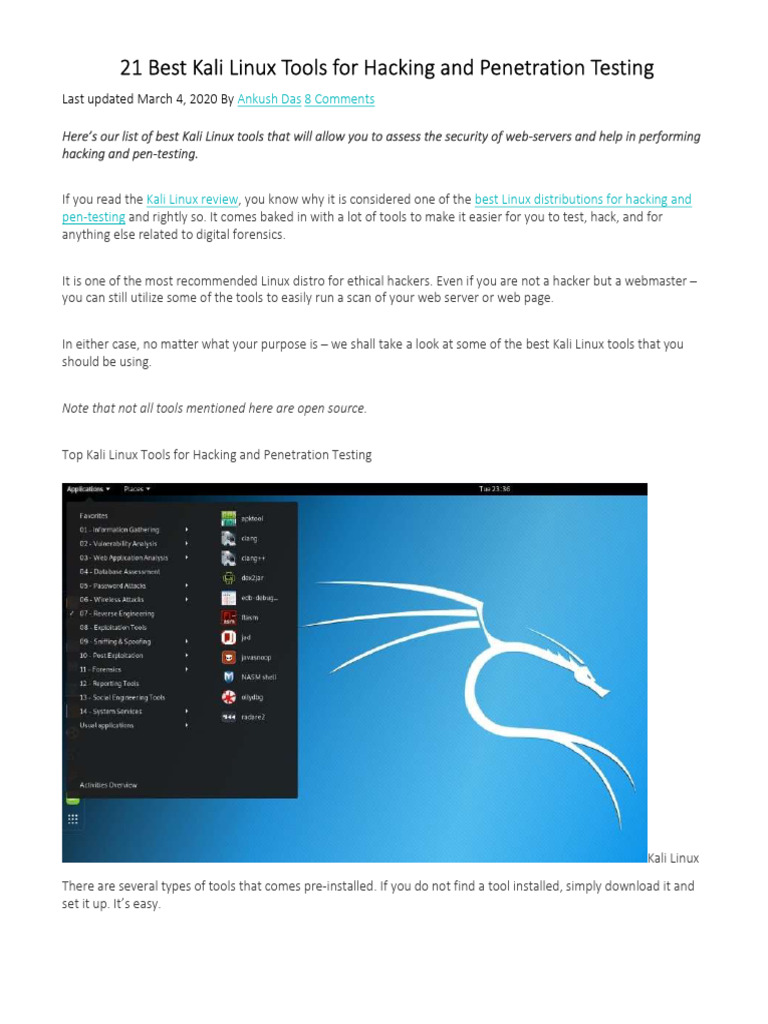 kali linux - penetration test 2 | PDF | Phishing | Security Hacker