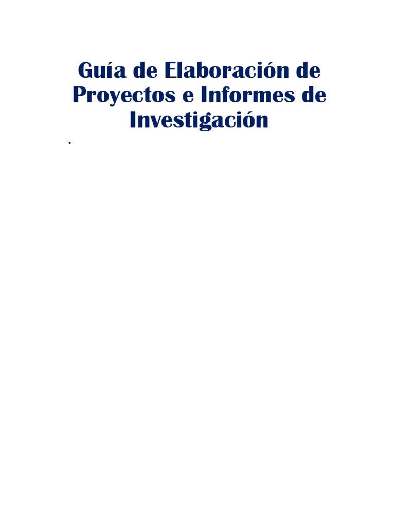 Guia de Proyecto de Investigacion | PDF | Pedagogía | Teoría