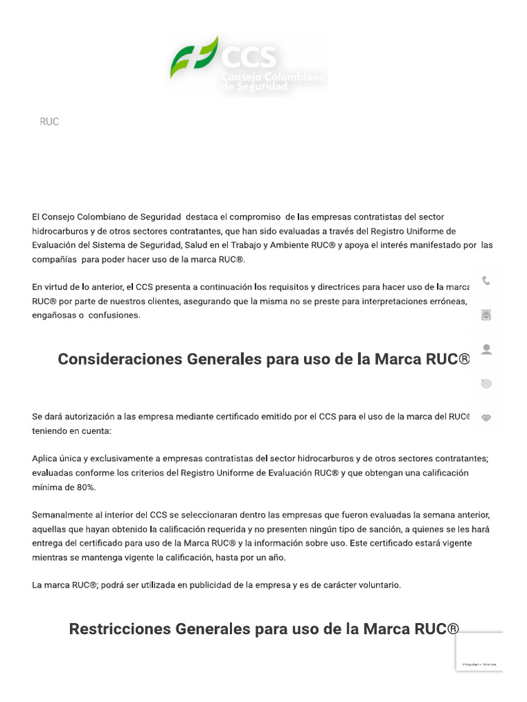 Manual Uso Marca RUC | PDF