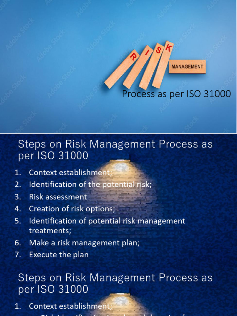 ISO 31000 Risk Management Steps | PDF | Risk | Risk Management