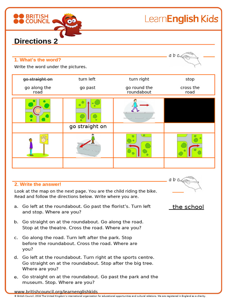 Directions for Kids: Map Activities | PDF