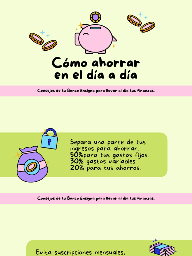 Consejos para Ahorrar Efectivamente | PDF | Finanzas y dinero