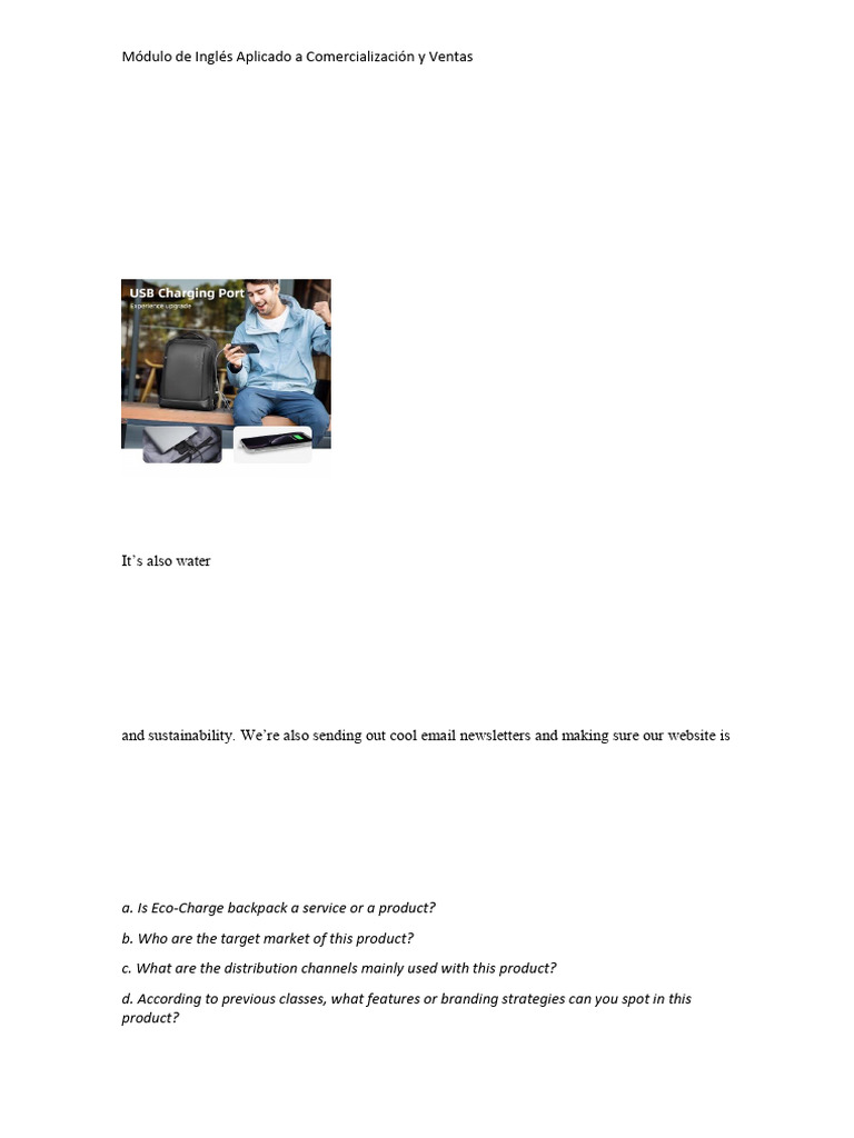 English for Sales Professionals | PDF | Backpack