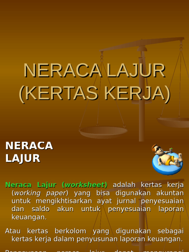 Neraca Lajur (Kertas Kerja) | PDF