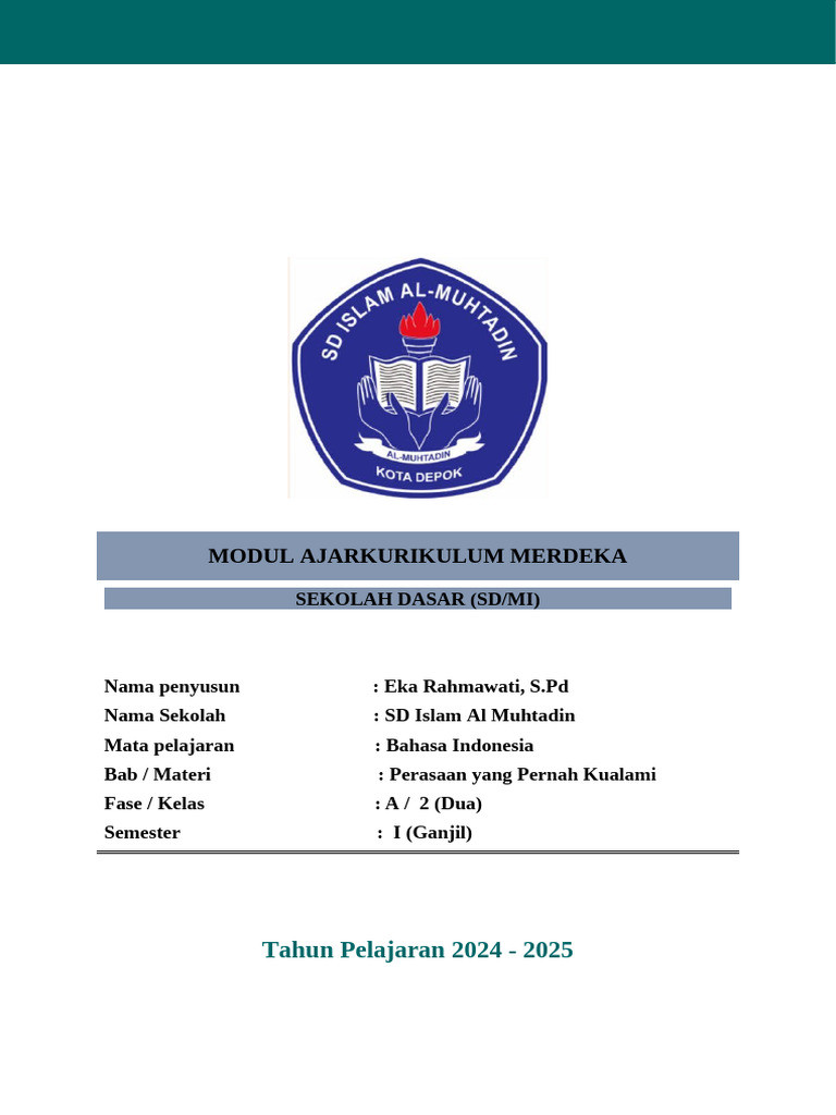 Modul Ajar Bab 1 | PDF | Seni & Disiplin Bahasa