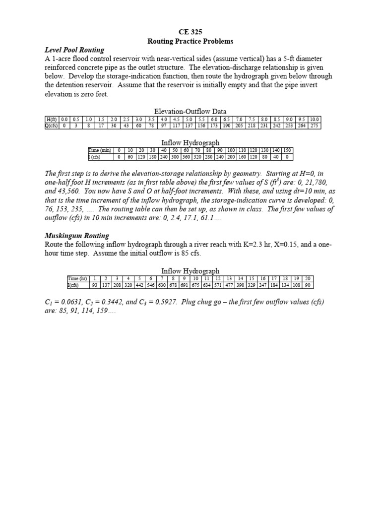 Civil Engineering Routing Problems | PDF