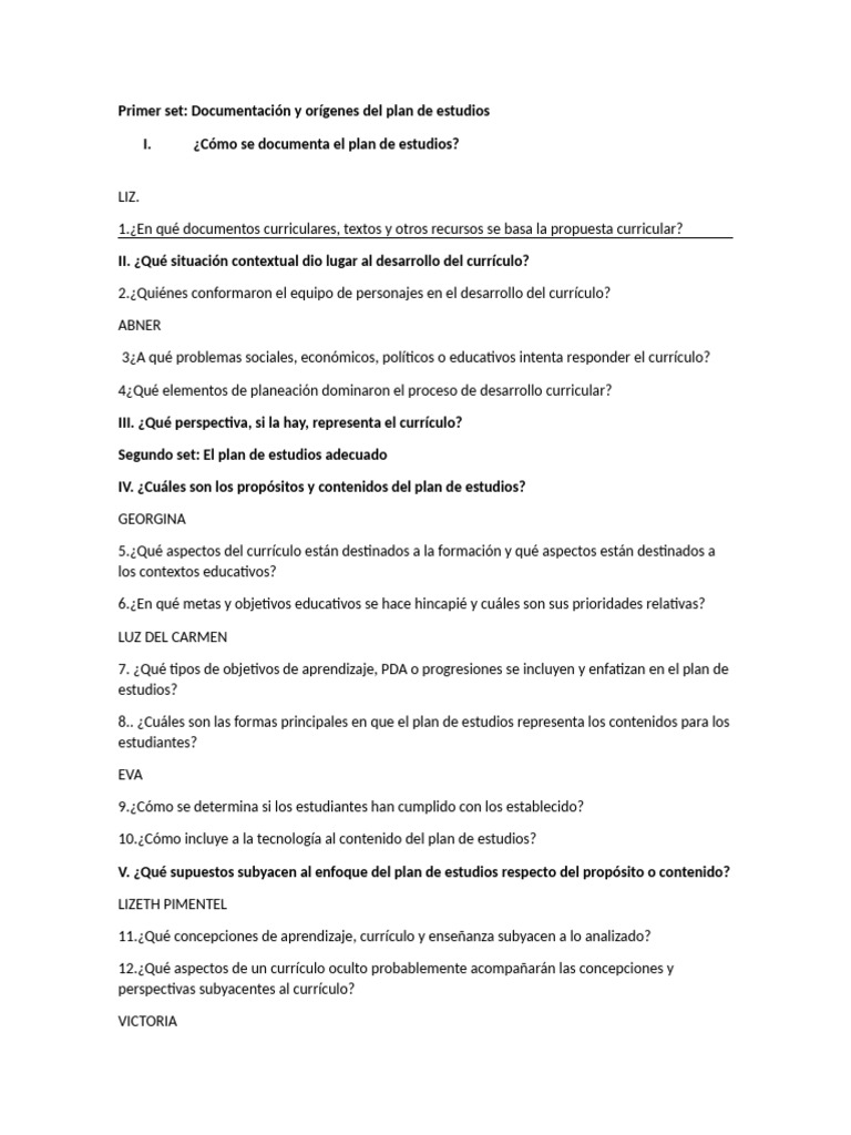 Analisis Del Plan de Estudios | PDF | Plan de estudios | Aprendizaje