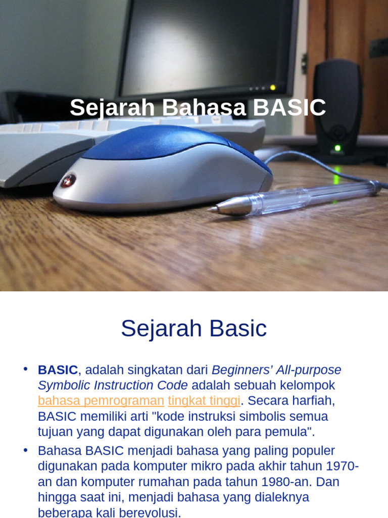 Sejarah dan Pengantar Bahasa BASIC | PDF | Seni | Komputer