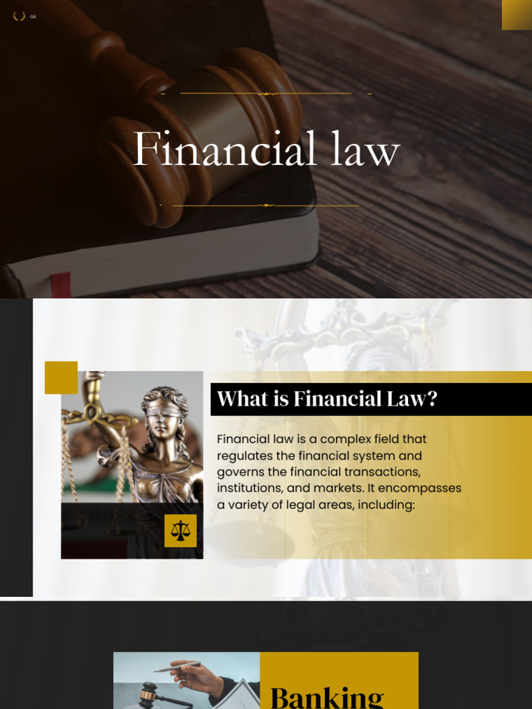 Financial Law | PDF