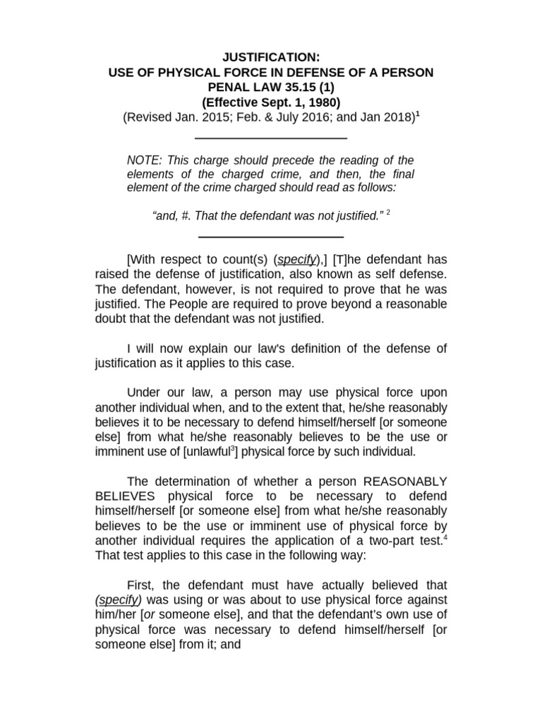 Justification in Self-Defense Law | PDF | Acquittal | Verdict