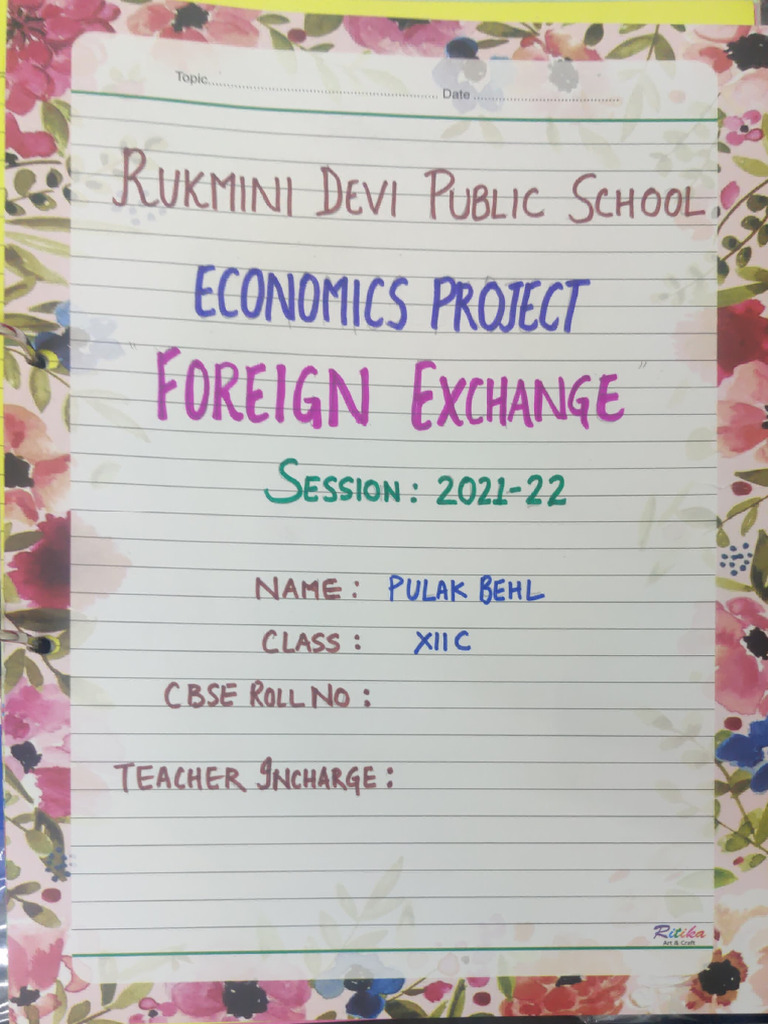 Economics Project | PDF