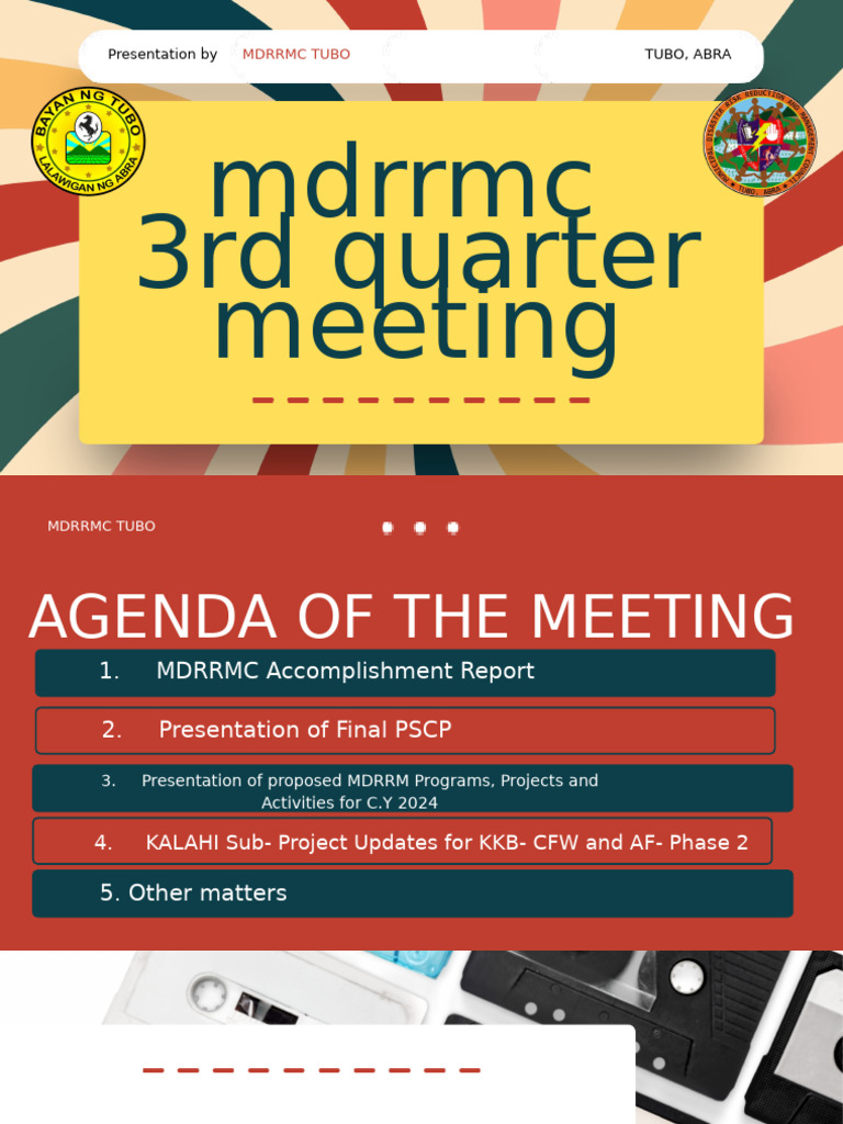 MDRRMC 3rd Quarter Meeting 2023 | PDF | Hazards | Disaster Risk Reduction