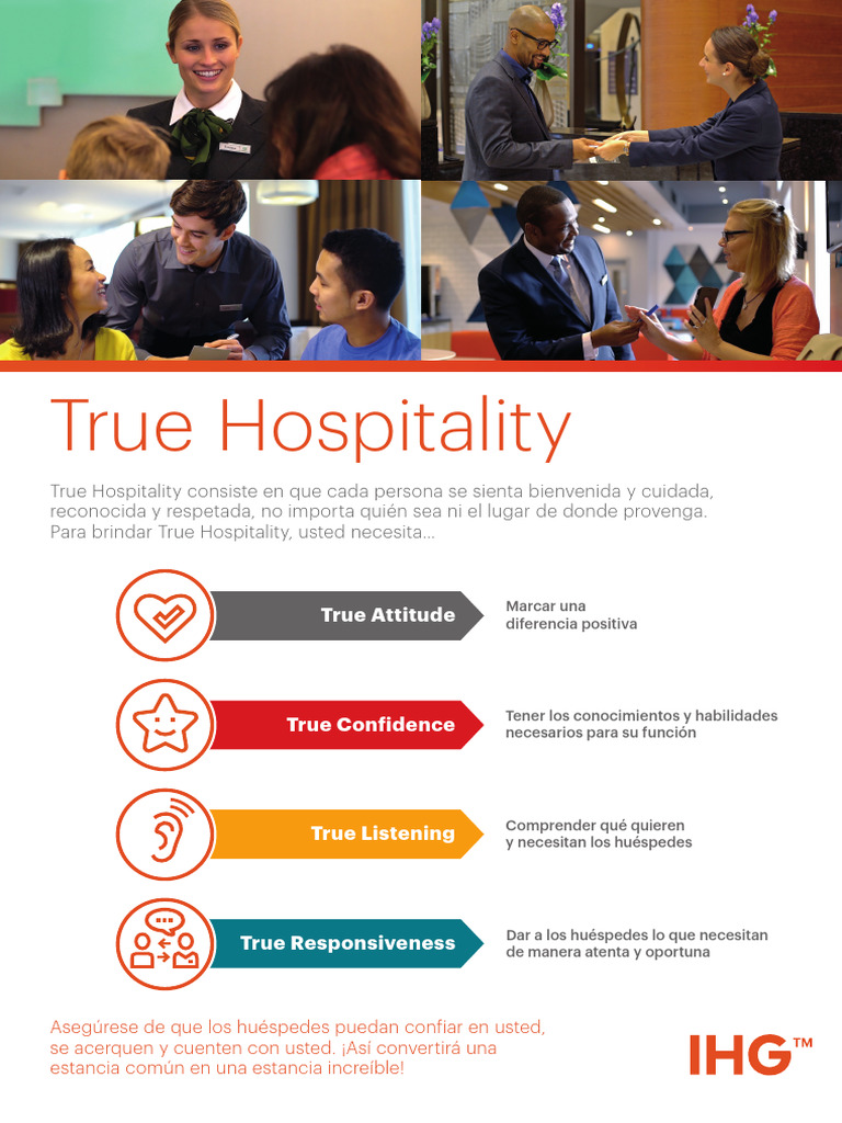 Posteeeer+-+True+Hospitality+Service+Skills LAT | PDF | Derecho