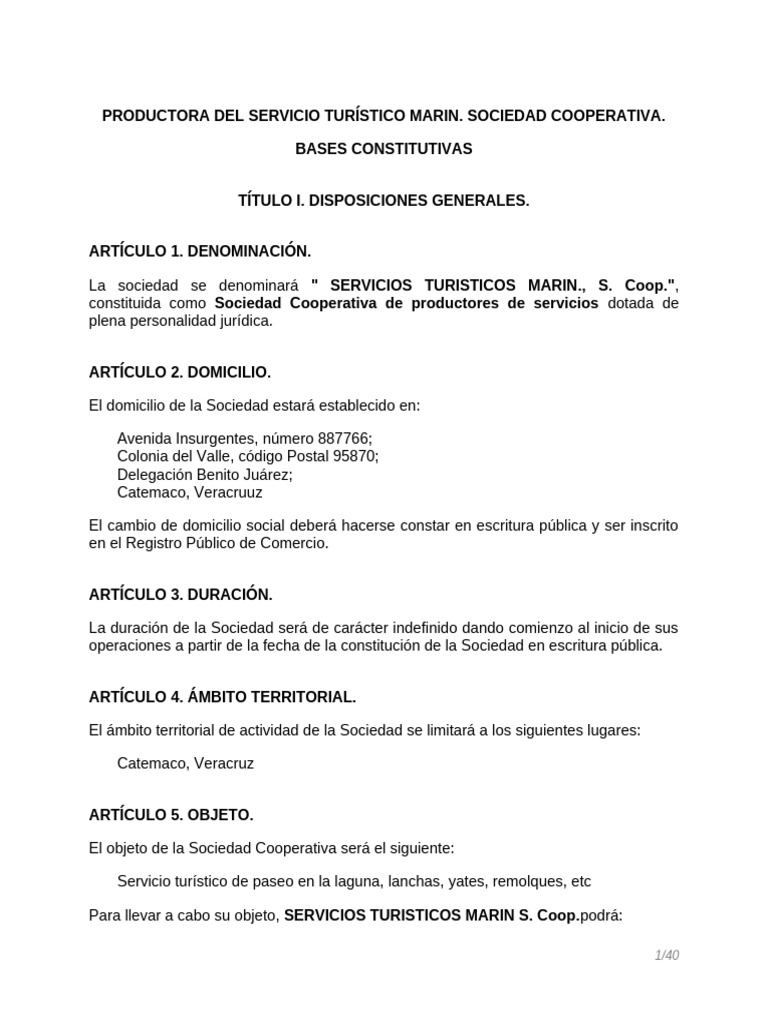Sociedad Cooperativa | PDF | Cooperativa | Sociedad de responsabilidad ...