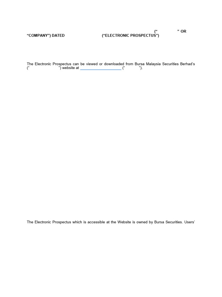 Cape EMS Berhad IPO Electronic Prospectus | PDF | Initial Public ...