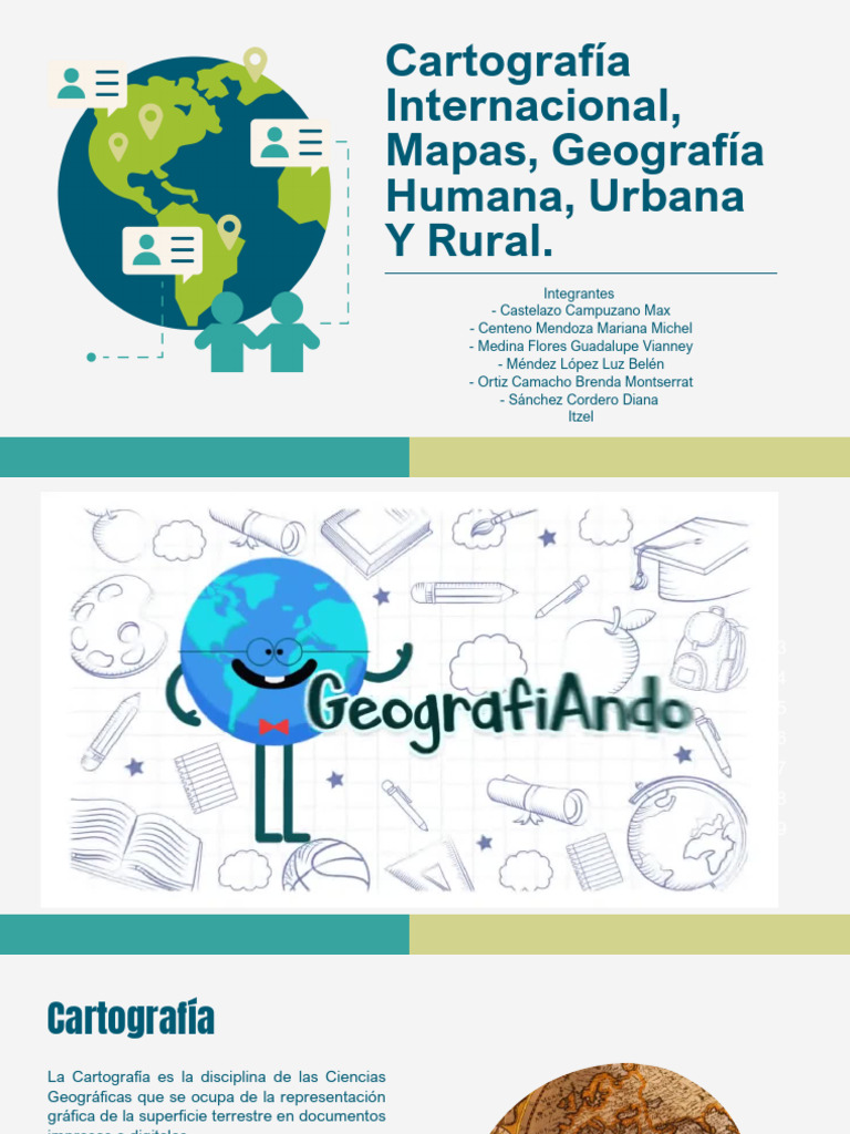 Cartografía Internacional, Mapas, Geografía Humana, Urbana Y Rural ...