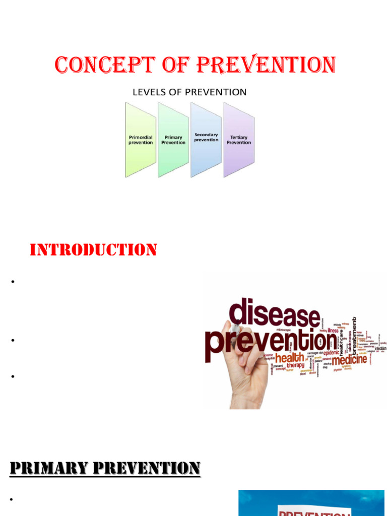 Concept of Prevention | PDF | Preventive Healthcare | Cervical Cancer