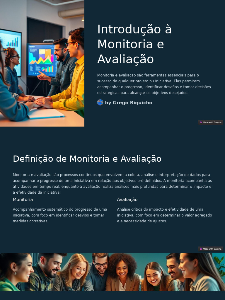 Introdução à Monitoria e Avaliação | PDF | Dados | Método científico