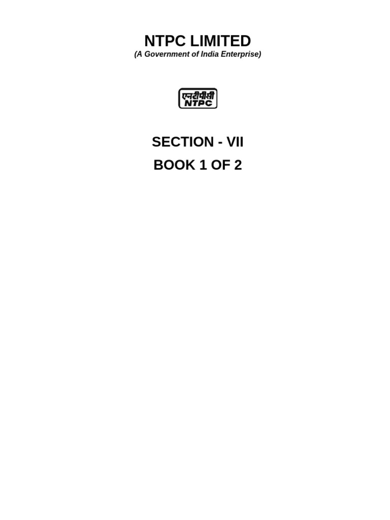 Section VII- 1 of 2 | PDF | Specification (Technical Standard) | Accountant
