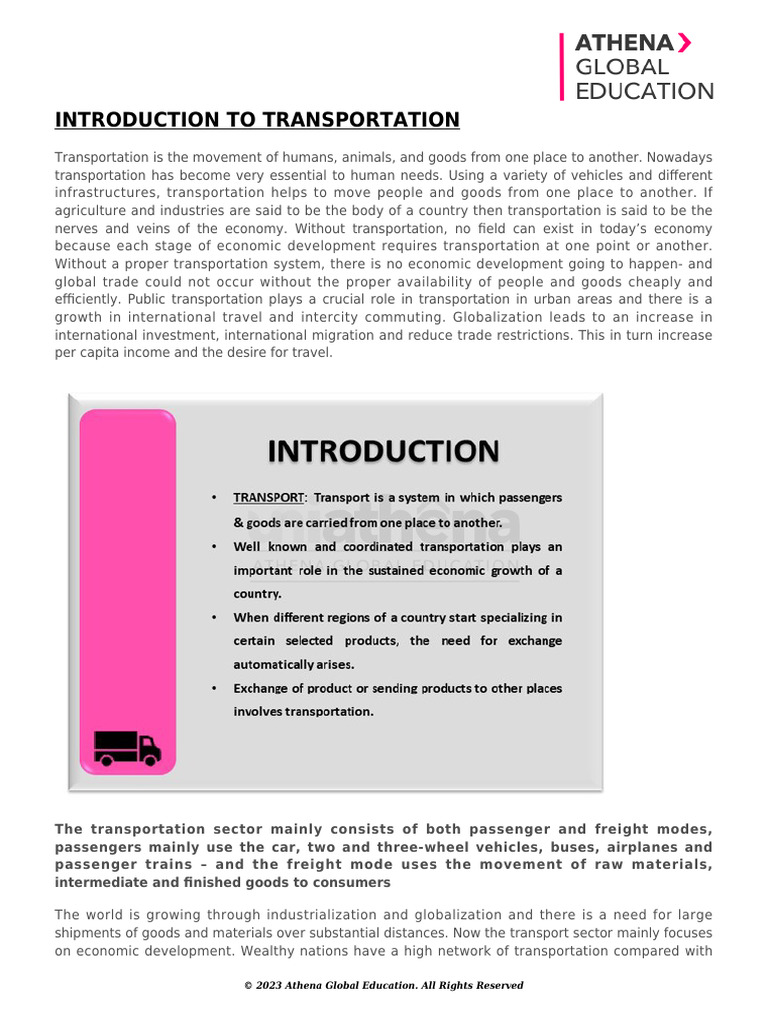 Overview of Transportation's Role | PDF | Transport | Natural Gas