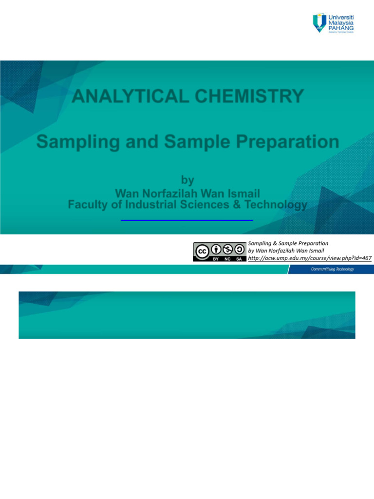 Chapter 4 analyyical sampling pdf standard deviation liquids