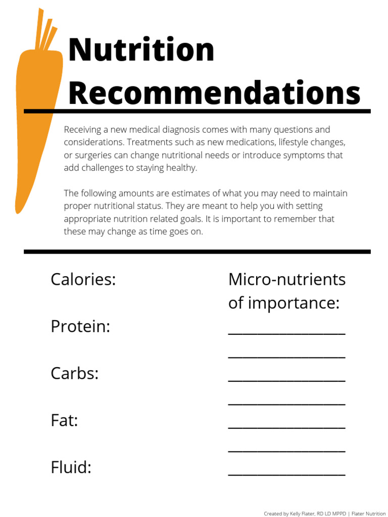 Nutrition Recommendations 2 | PDF | Lifestyle