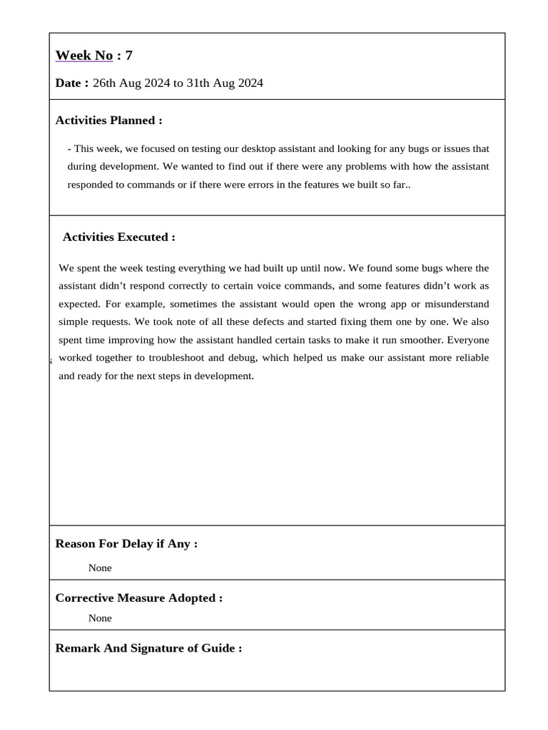 Week 7 | PDF | Career & Growth | Technology & Engineering