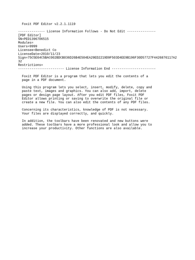 Foxit PDF Editor v2.2.1 Overview | PDF