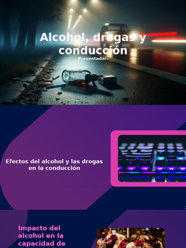 Efectos del Alcohol y Drogas en Conducción | PDF | Drogas | Seguridad vial